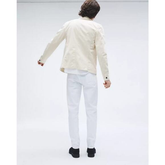 Rag & Bone Fit 2 Slim Jean White Mid Rise Size 31 - Picture 4 of 10